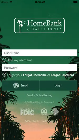 Home Bank of California screenshot 1