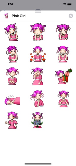 Pink Girl Sticker Pack(圖1)-速報App