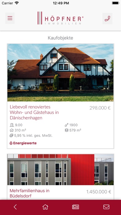 HÖPFNER IMMOBILIEN Screenshot