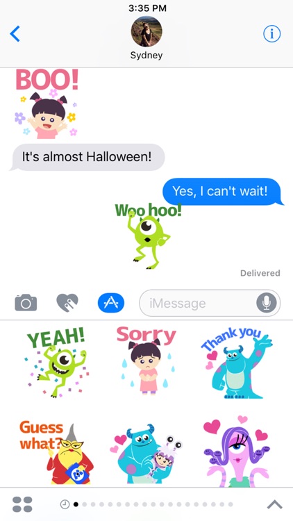 Disney Stickers: Monsters Inc.