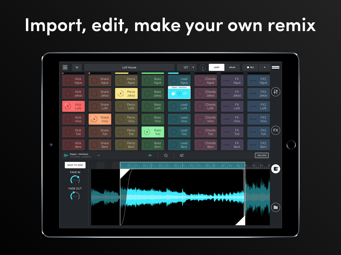 Remixlive Create Music Beats App Voor IPhone IPad En IPod Touch 