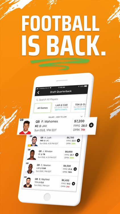 DraftKings Fantasy Football screenshot-4