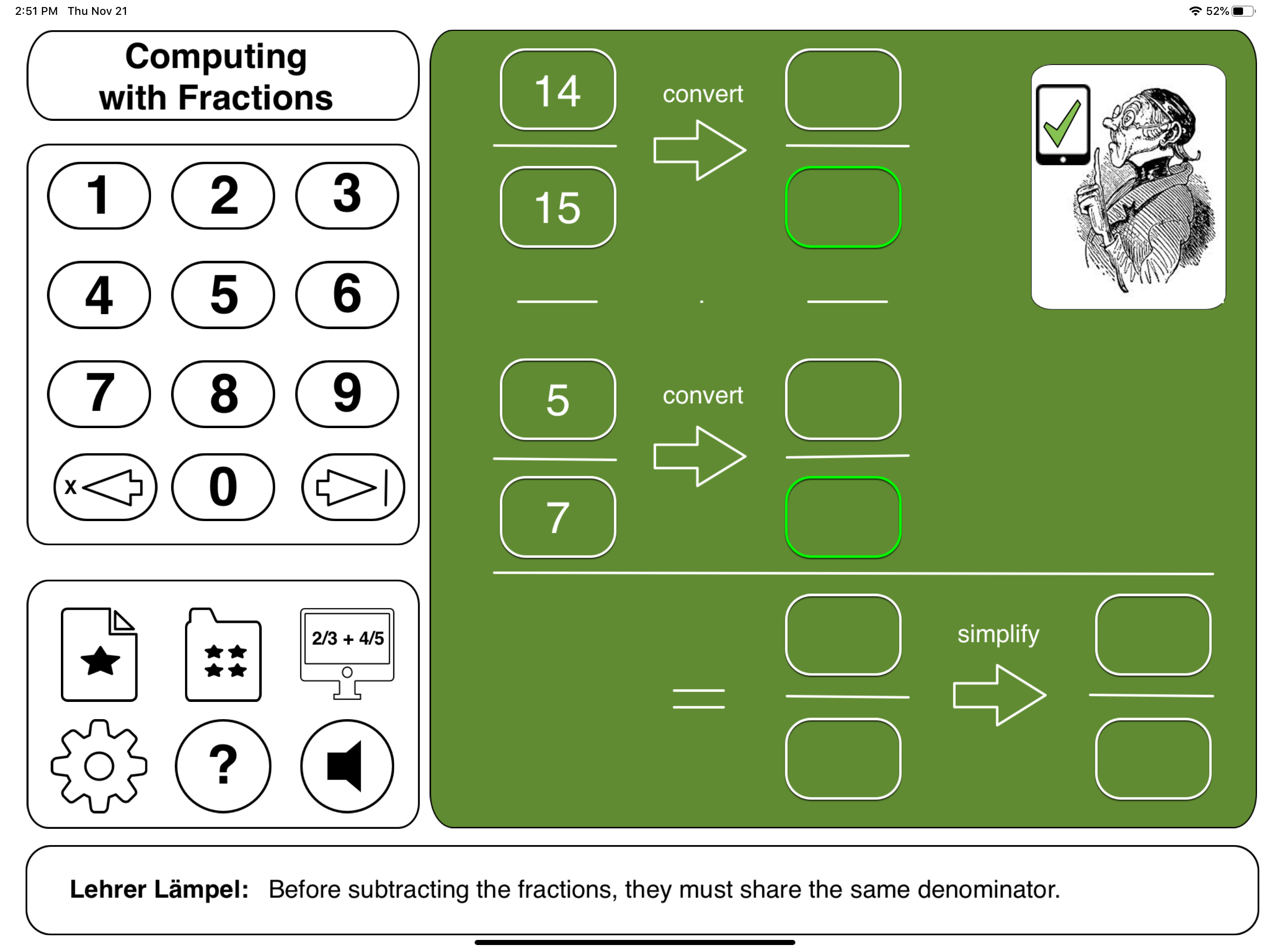 Lehrer Lämpel: Fractions screenshot 6