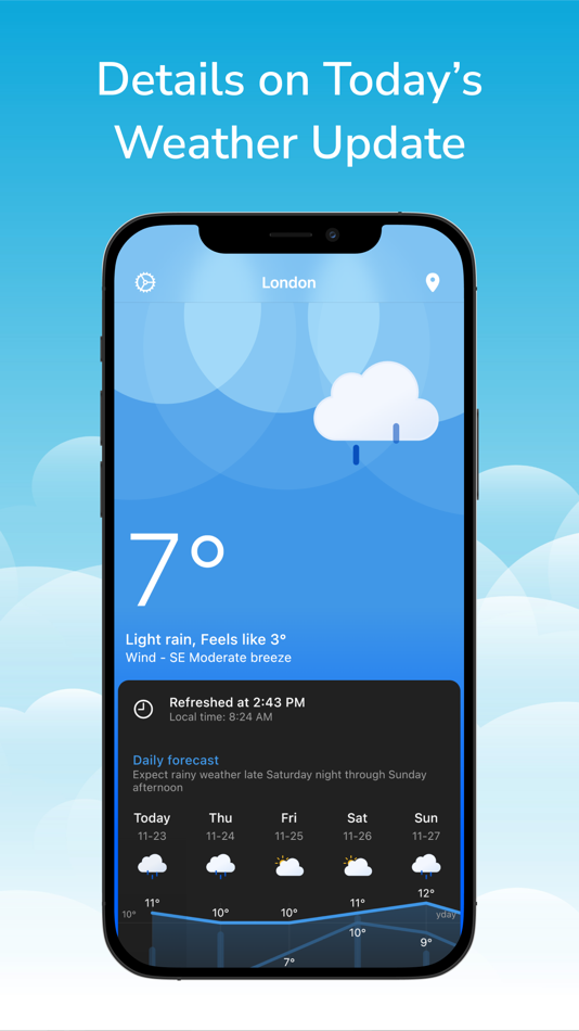 #4. Weather: Today and Forecast (iOS) 由: Bang Hoang