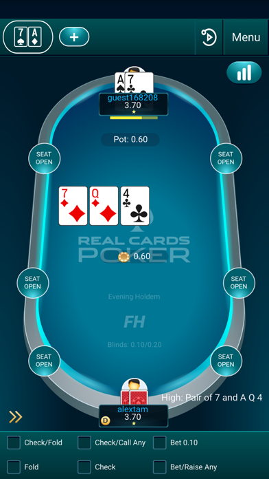 Real Cards Poker Screenshot