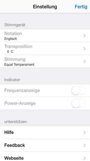 Screenshot von Stimmgerät Lite By Piascore auf dem iPhone 4