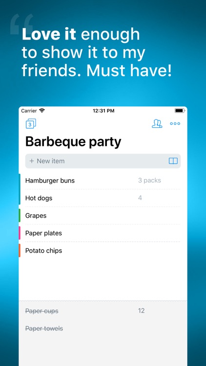 Grocery List with Sync screenshot-0