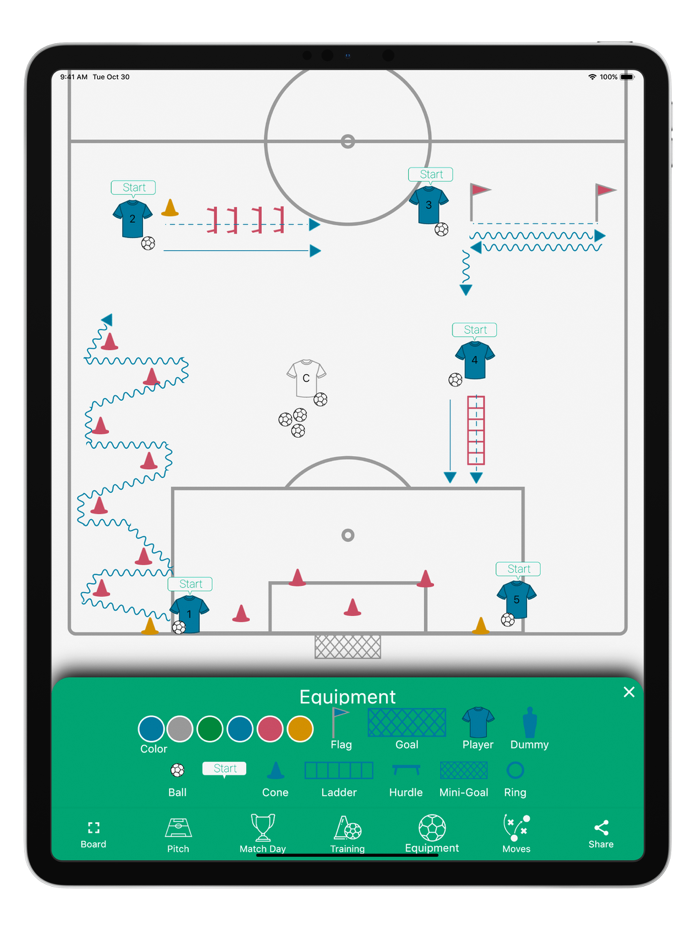 Football Tactic Board moves