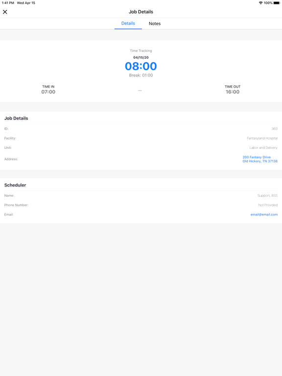 BlueSky Mobile Caregiver App iPad screenshot