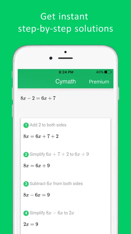 Cymath - Math Problem Solver