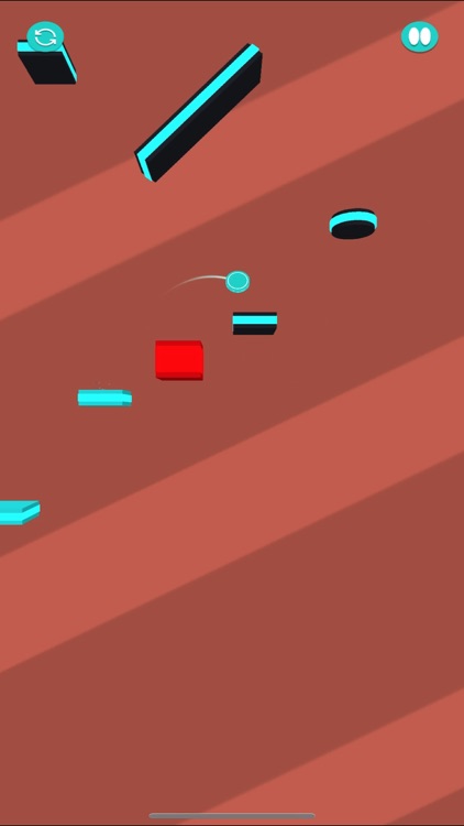 Cyan Ball Bounce screenshot-6