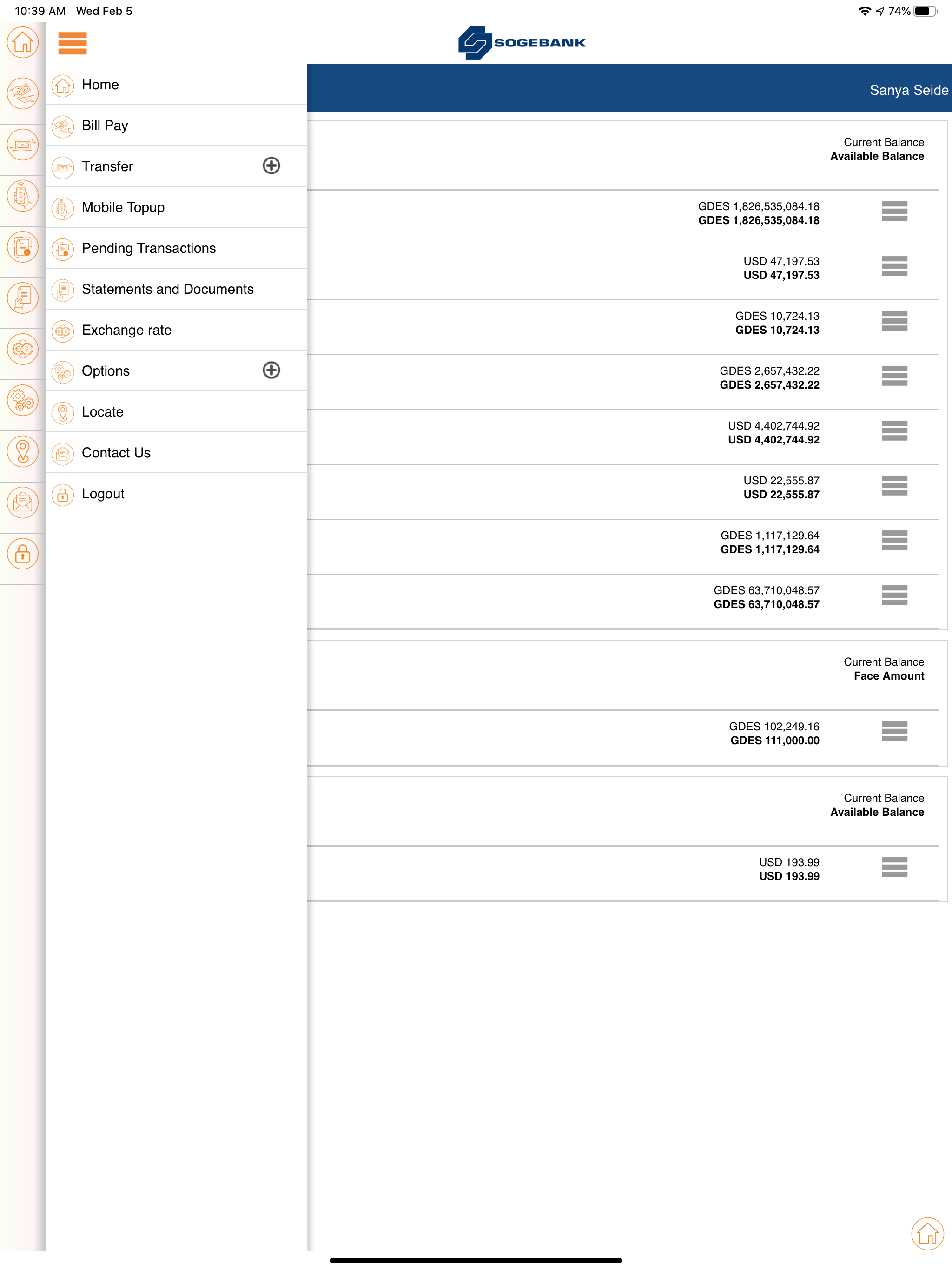 Sogebank screenshot 7