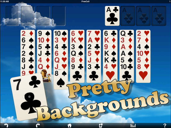 Eric's FreeCell Solitaire HD iPad app afbeelding 2