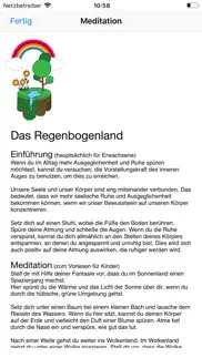 das regenbogenland -meditation iphone bildschirmfoto 2