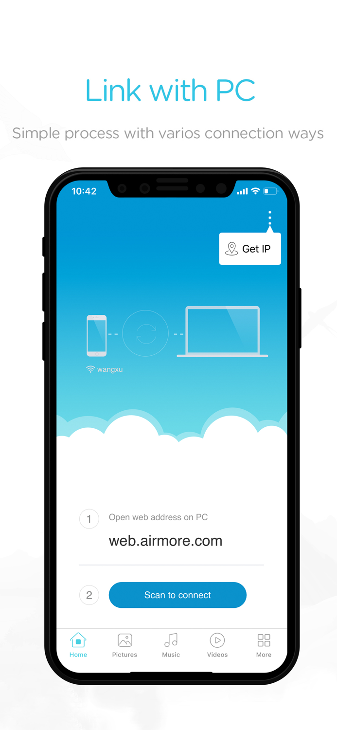 AirMore - Connect with PC