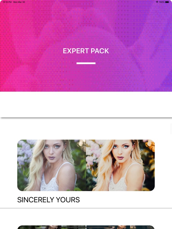 Screenshot #6 pour Mobile Presets for Lightroom