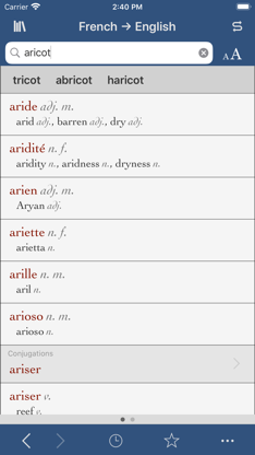 Ultralingua French-English screenshot 4