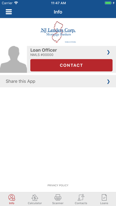 NJ Lenders Corp - Mortgage Screenshot