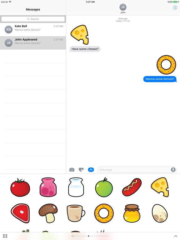 Screenshot #5 pour Sticker Me: Cute Food