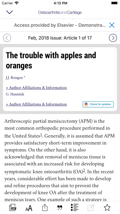 Osteoarthritis and Cartilage screenshot-4