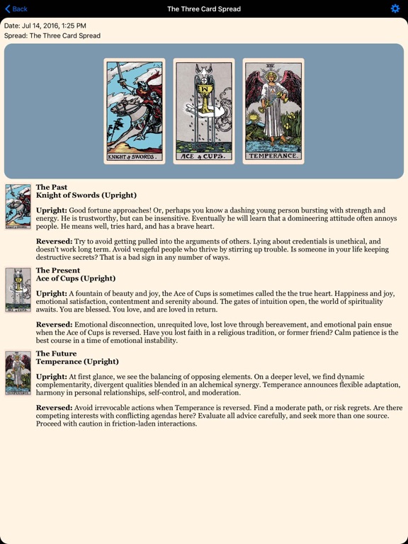 Tarot! iPad screenshot 4 - Entertainment app