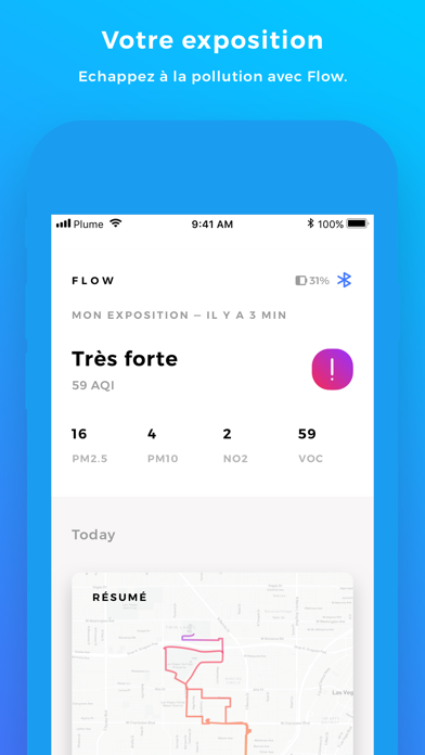 Screenshot #1 pour Flow – Capteur de pollution