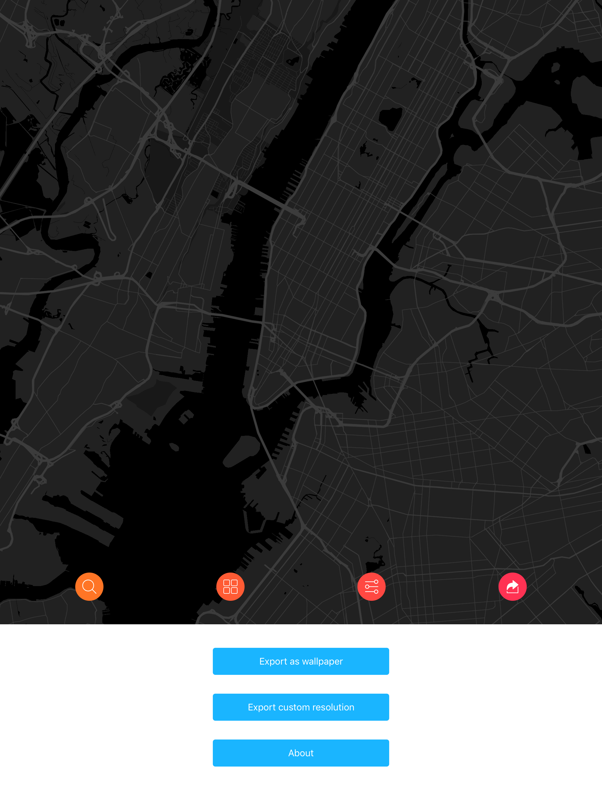 ArtMap - Use map as wallpaper
