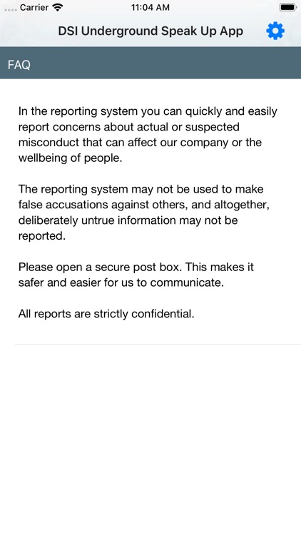 DSI Underground Speak Up App