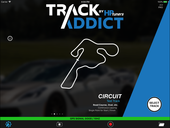 TrackAddict Pro iPad app afbeelding 5