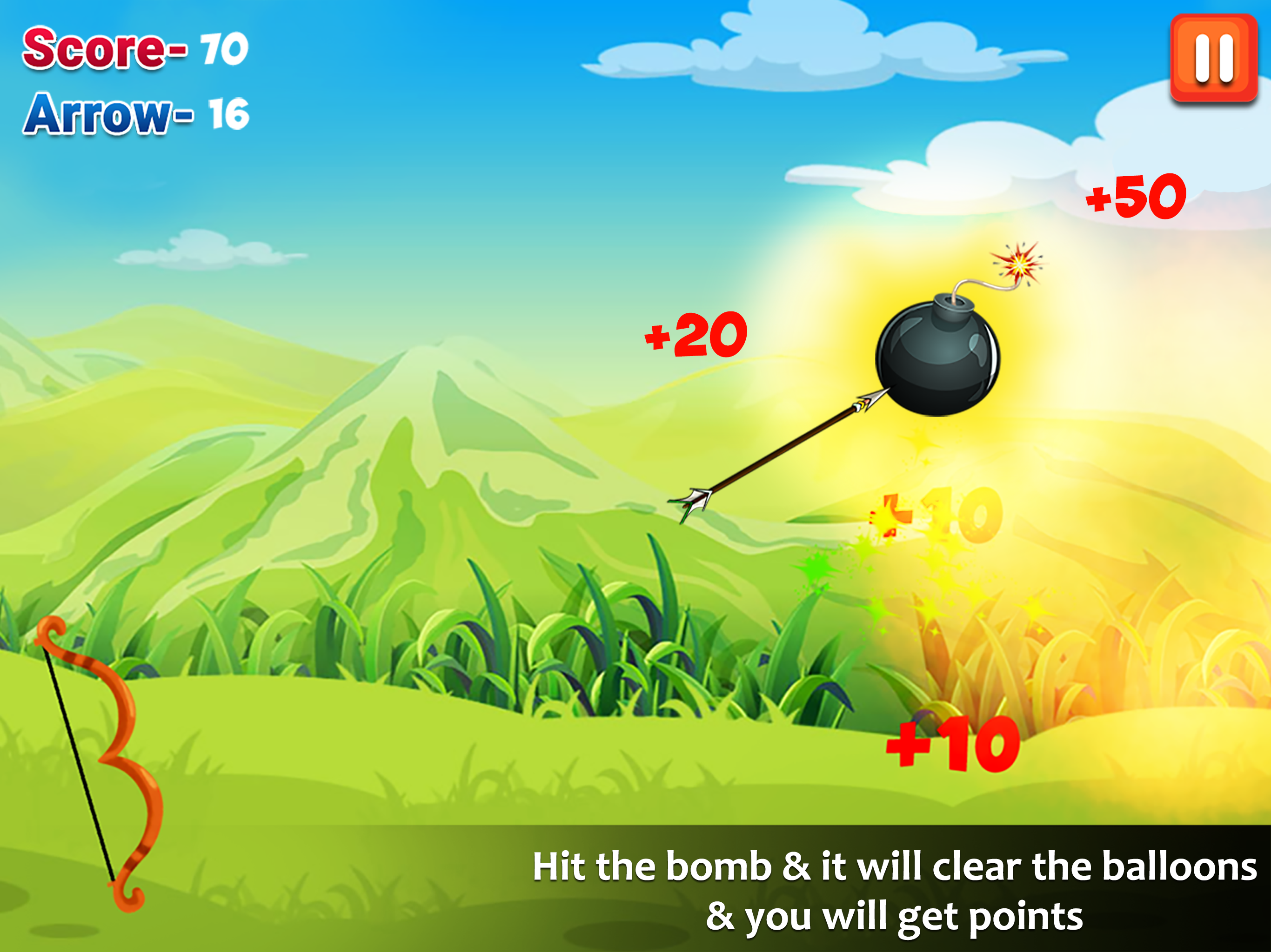 Balloon Shooting - Bow & Arrow
