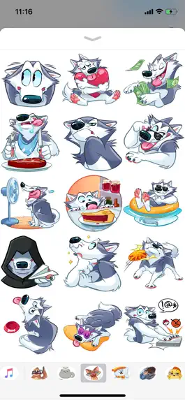 Game screenshot Husky Boy Emoji Stickers apk