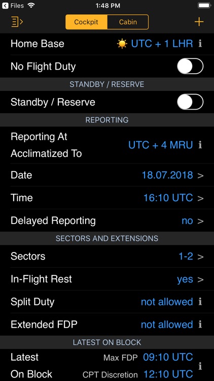 EASA FTL Calc screenshot-5