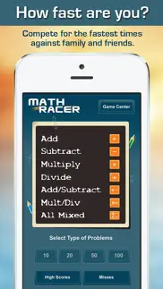 math racer deluxe iphone screenshot 1