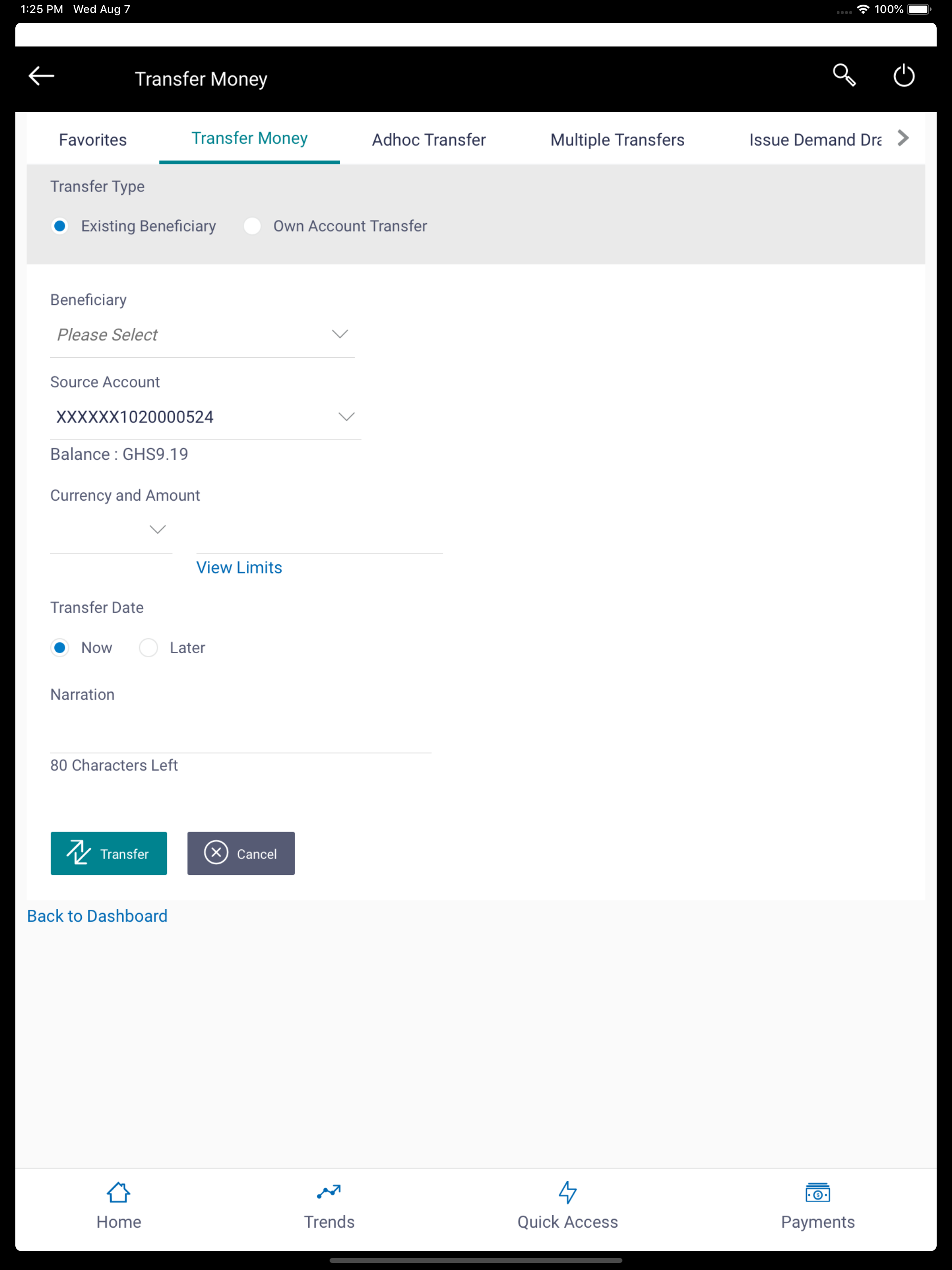 GCB Corporate Banking App screenshot 10