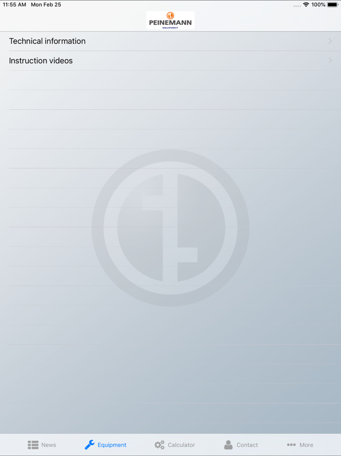 Peinemann Equipment 2