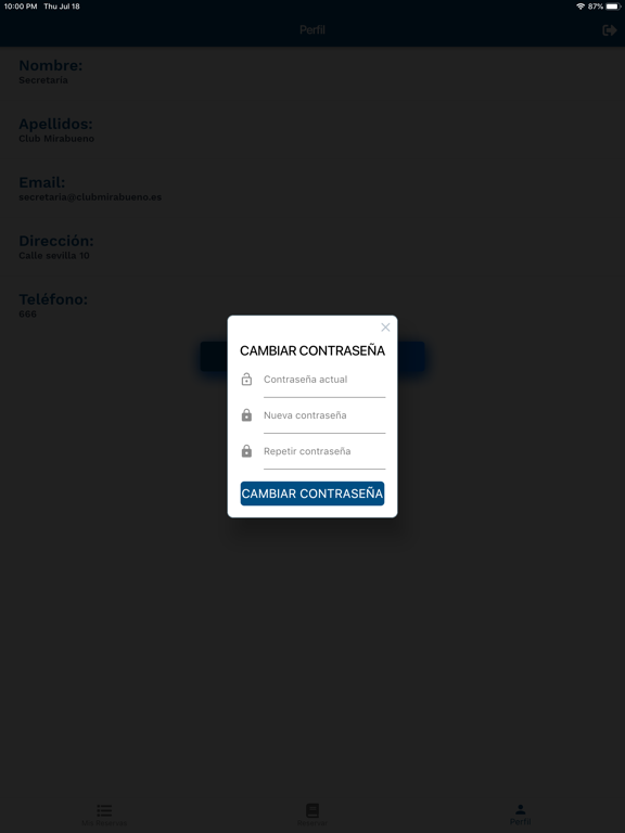 Club Mirabueno iPad screenshot