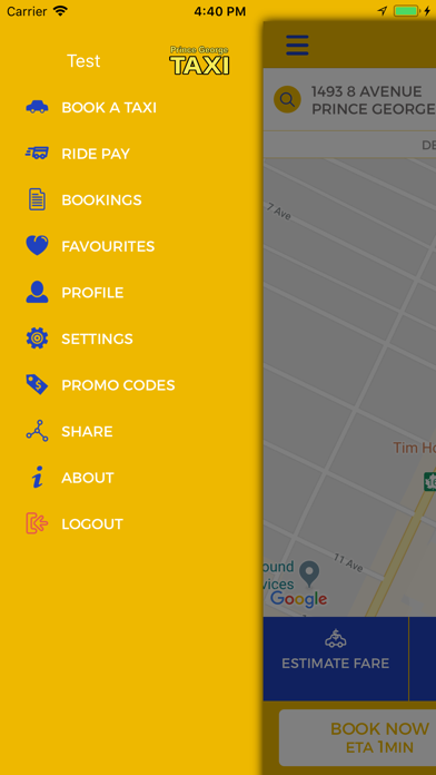 Screenshot #2 pour Prince George Taxi