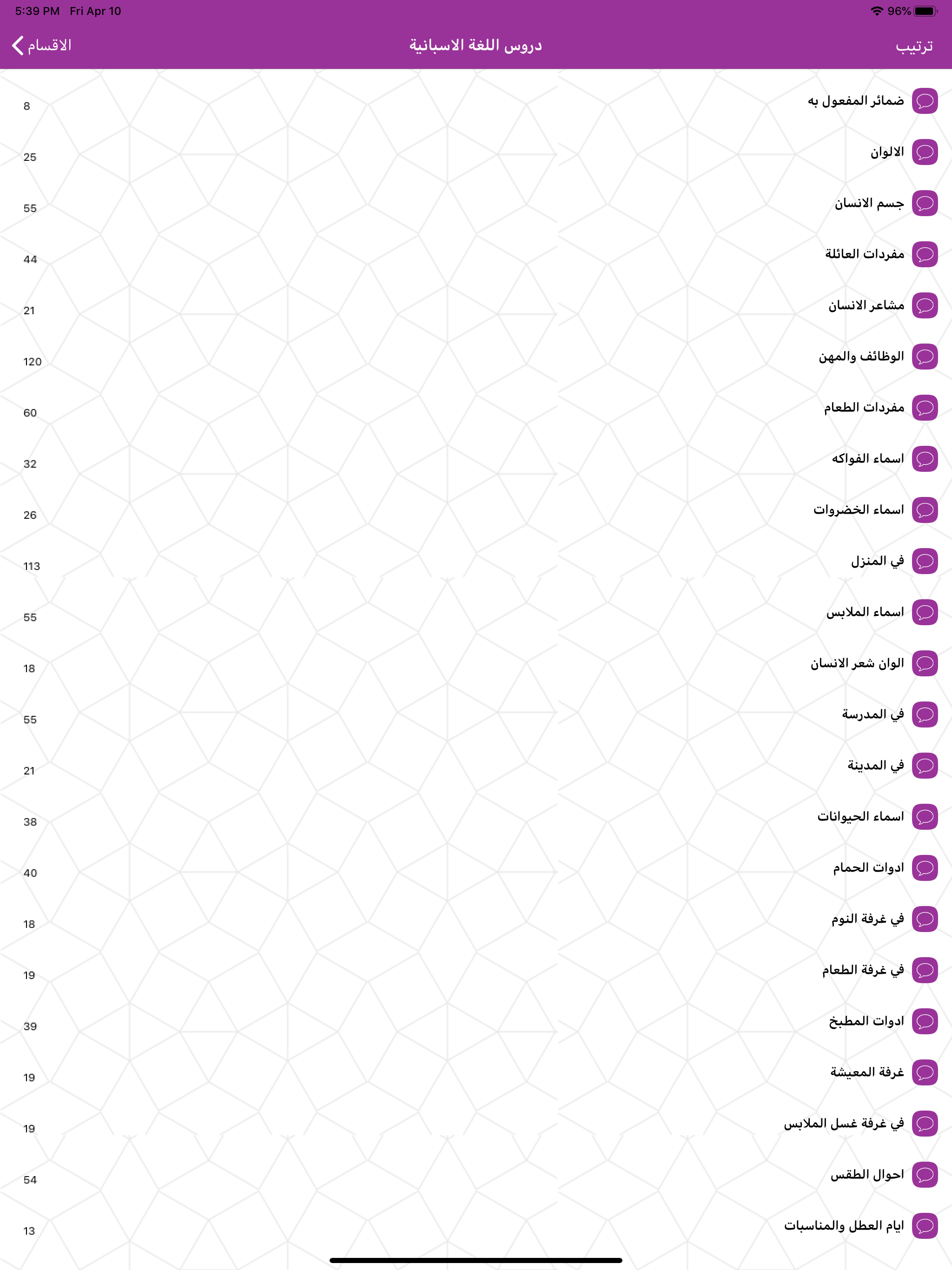 تعلم اللغة الاسبانية screenshot 13