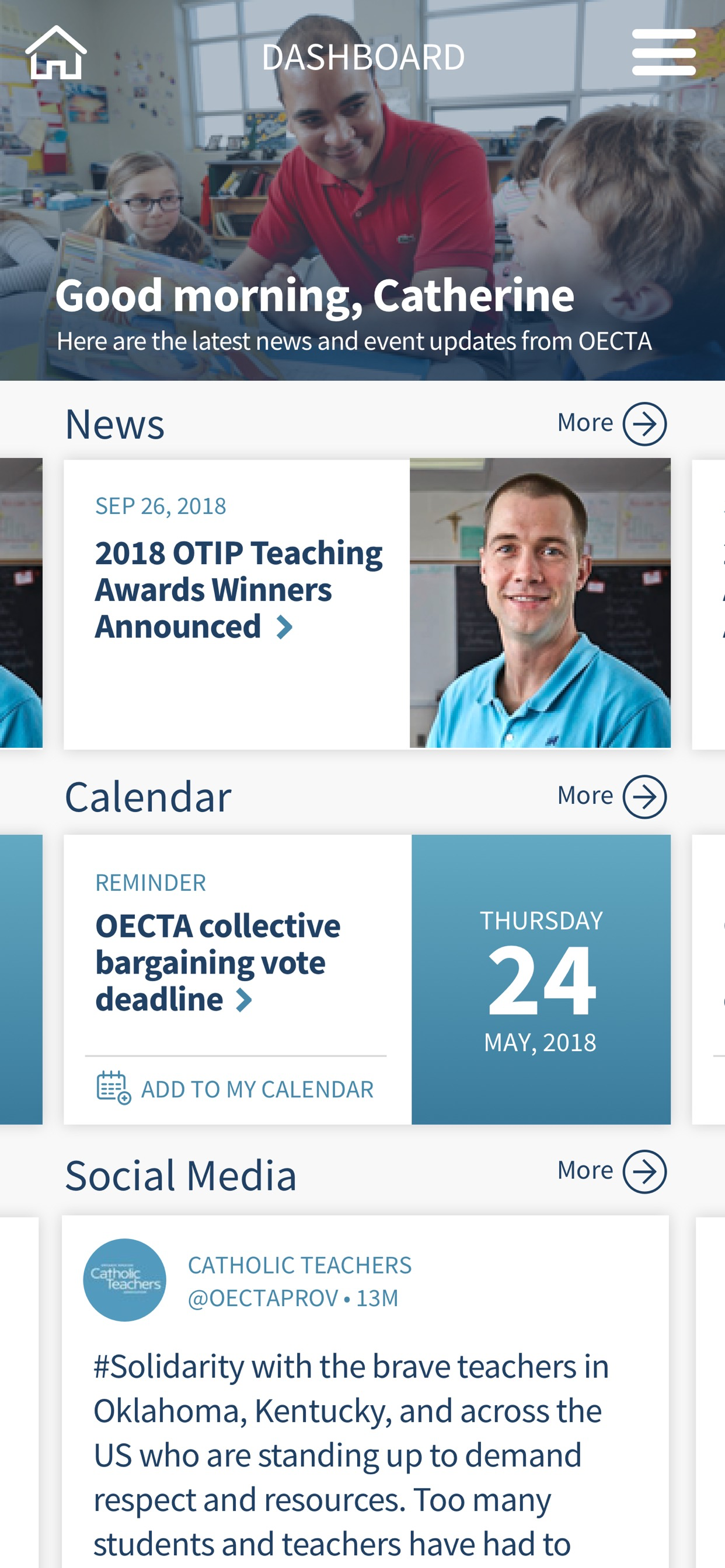 OECTA Member Hub