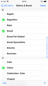 Grocery & Shopping List screenshot