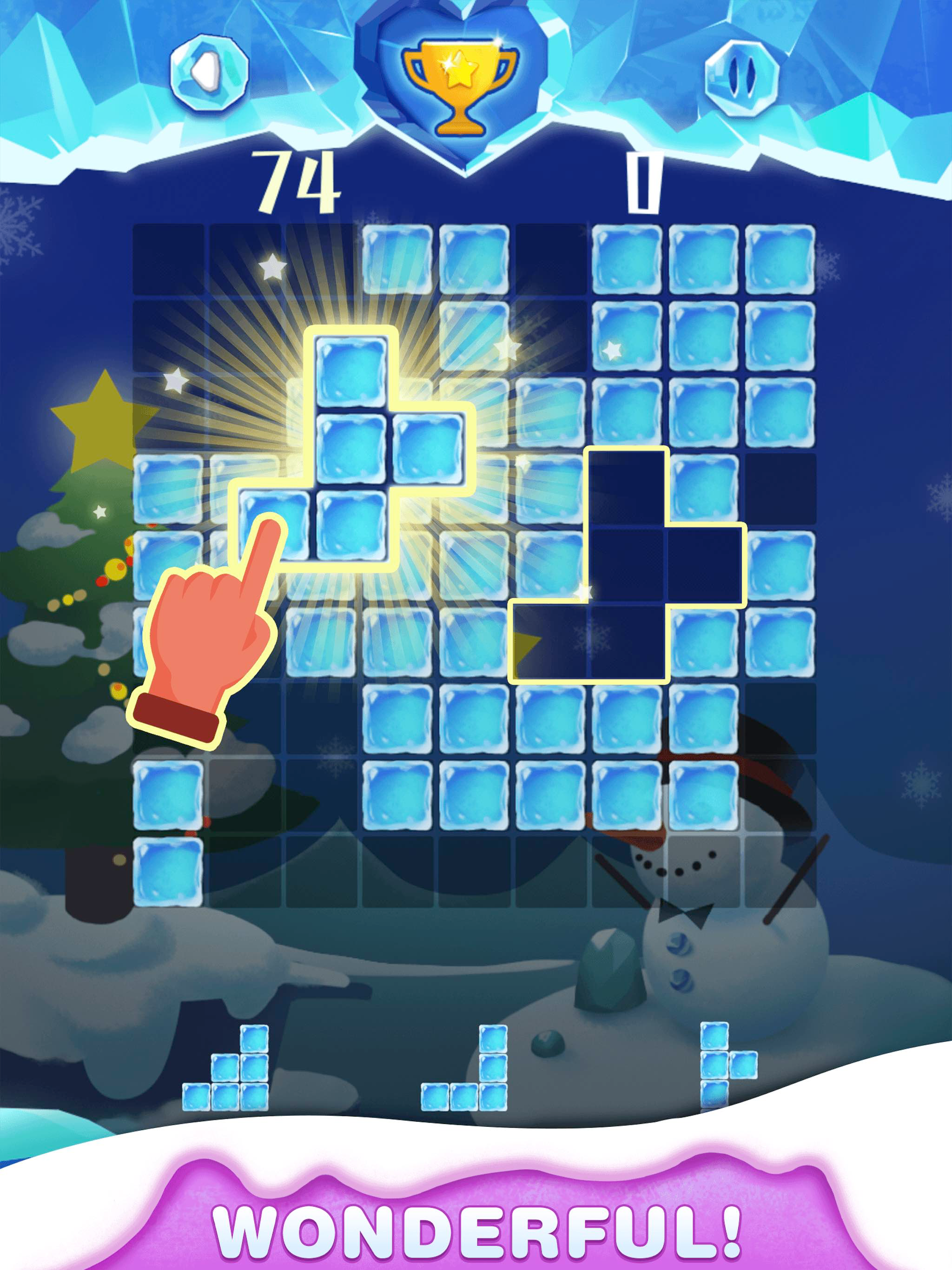 Ice World - Fill Up Cube Blast screenshot 11