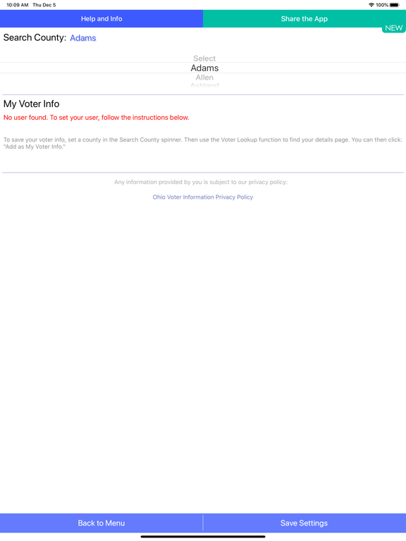 Screenshot #5 pour Ohio Voter Info