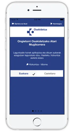 Captura de pantalla de Portal Móvil Osakidetza en iPhone 2