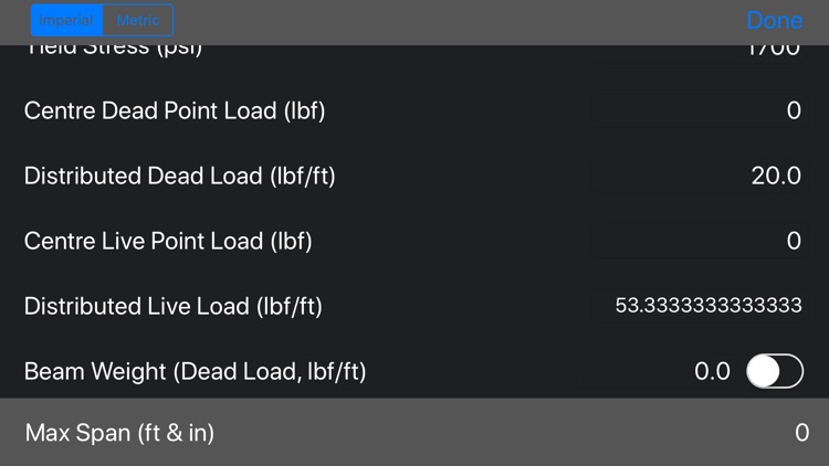 Beam & Joist Span Calculator screenshot-6