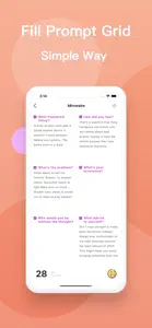 Grid Diary - Self Conversation screenshot #1 for iPhone