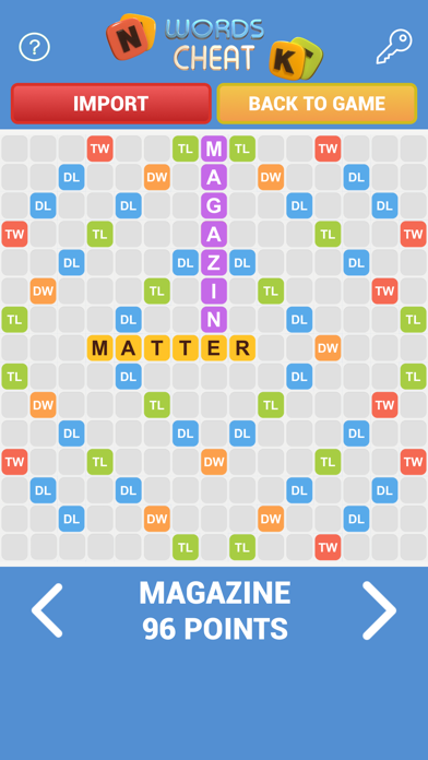 Solve Words Friends WWF Cheat Screenshot