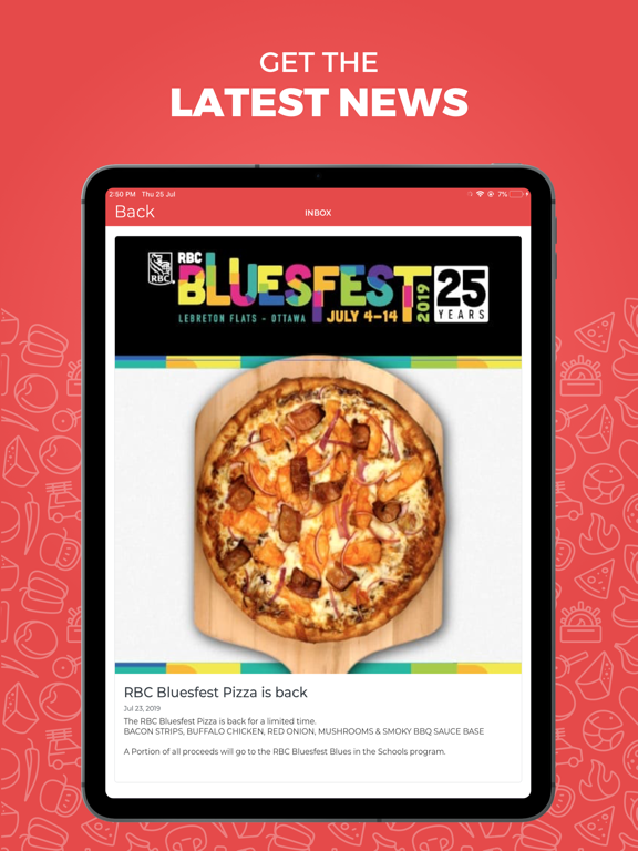 Gabriel Pizza iPad screenshot 6 - Food & Drink app