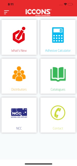 ICCONS Adhesive Calculator.