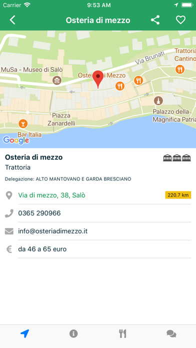 Guida ai ristoranti Screenshot 2 - AppWisp.com Guida ai ristoranti Screenshot 2 - AppWisp.com
