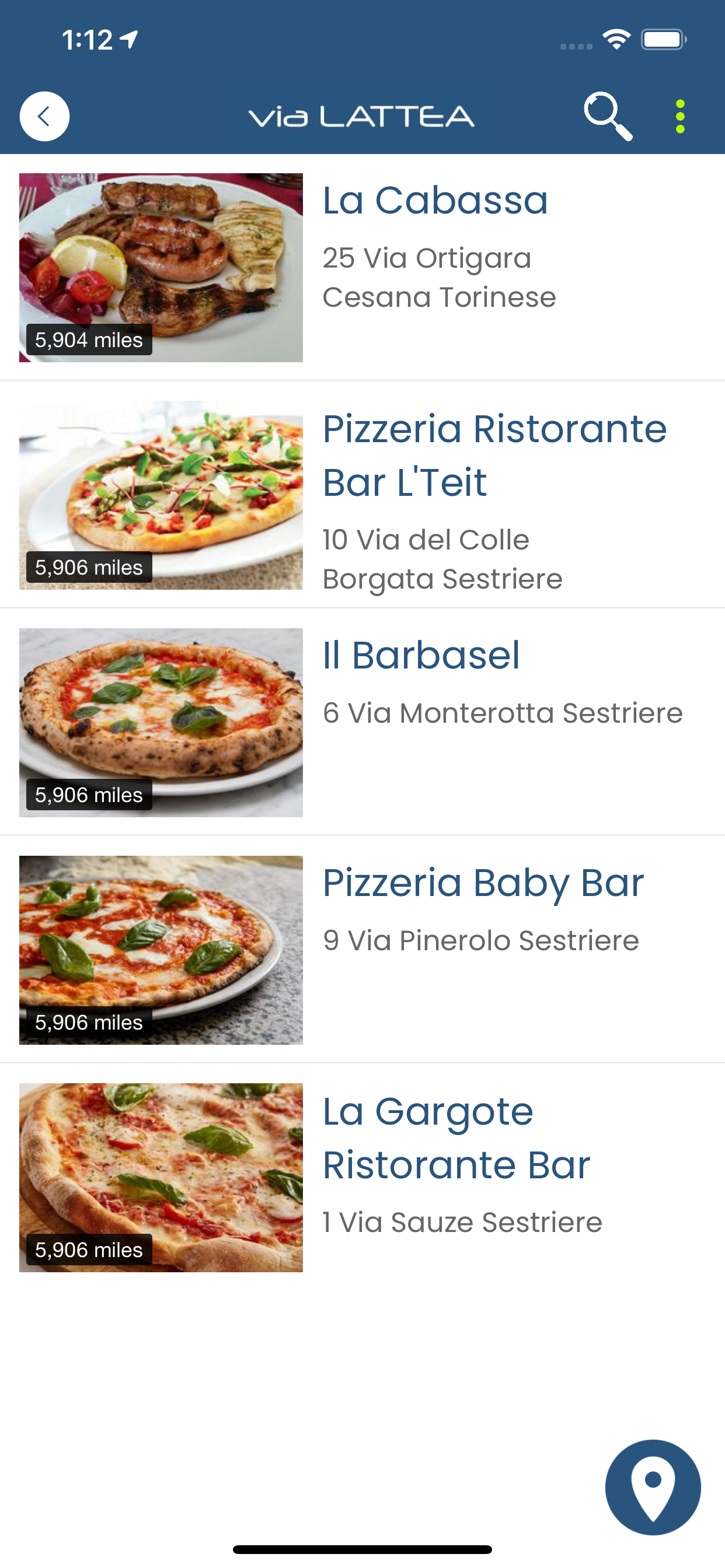 App Via Lattea screenshot 5